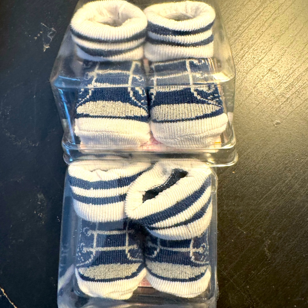 ‼️NIP‼️ Baby Boy Tennis Shoe Style Booties 🧦